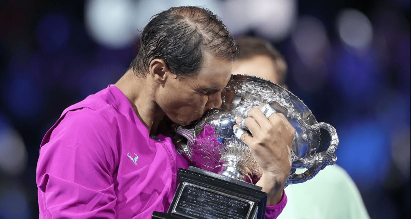 Rafael Nadal  rompe récord al  ser  el primer jugador de tenis  en alcanzar los 21 títulos de Grand Slam.
