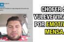 Chofer se vuelve viral por emotivo mensaje