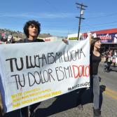 Protestan por Ayotzinapa en Ensenada