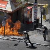 Protestas en Grecia por crisis