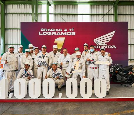 Honda de México celebra producción de 1,000,000 de motocicletas en su planta de Jalisco