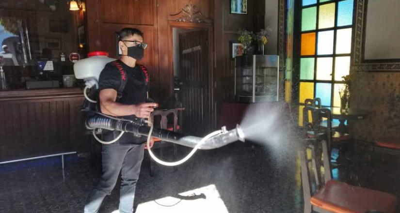 Desinfectan instalaciones del Riviera de Ensenada
