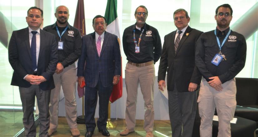 La FGE establece coordinación con el departamento de seguridad de las naciones unidas