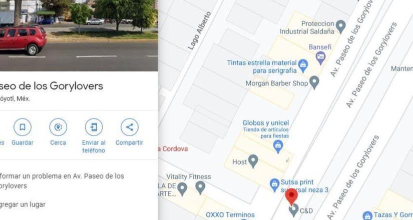 En Google Maps usuarios renombran calle como Avenida Gorylovers