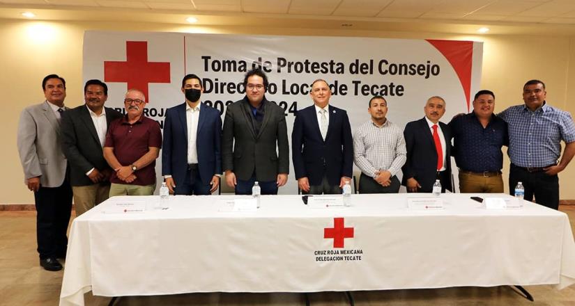 Queremos que lo visible de la Cruz Roja sean los paramédicos: Señala Darío Benítez en toma de protesta del consejo directivo
